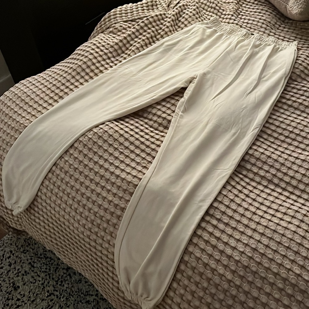 Cream Sweatpants